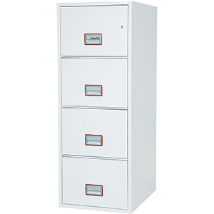 Phoenix World Class Vertical Fire File FS2254K 4 Drawer Filing Cabinet with Key Lock