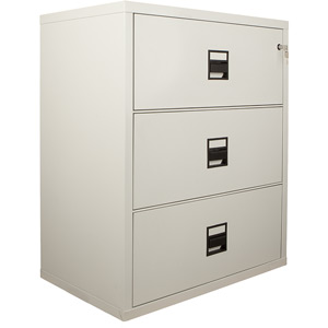 De Raat FireKing Lateral Filing Cabinet FK MLT-3-3844-C - Key Lock