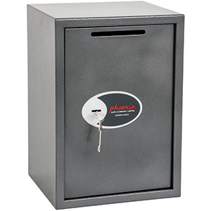 Phoenix Vela Deposit Home & Office SS0804KD Size 4 Security Safe with Key Lock