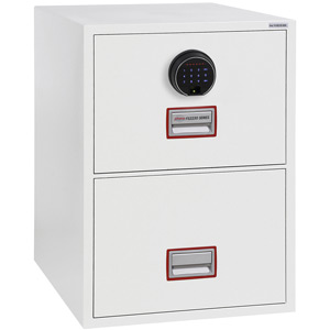 Phoenix World Class Vertical Fire File FS2252F 2 Drawer Filing Cabinet with Fingerprint Lock