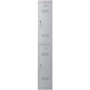 Phoenix PL Series PL1230GGE 1 Column 2 Door Personal Locker in Grey with Electronic Locks