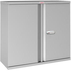 Phoenix SCL Series SCL0891GGE 2 Door 1 Shelf Steel Storage Cupboard in Grey with Electronic Lock