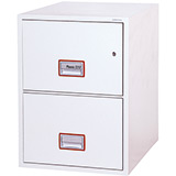 Phoenix World Class Vertical Fire File FS2252K 2 Drawer Filing Cabinet with Key Lock