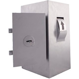 De Raat Protector Key Security Box KSB 001 - Wall Fixing Drum On Left - Key Lock