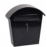 Phoenix Clasico Front Loading Mail Box MB0117KB in Black with Key Lock