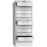 Phoenix MD Series MD0604G 10 Drawer Multidrawer Cabinet in Grey with Key Lock