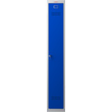 Phoenix PL Series PL1130GBK 1 Column 1 Door Personal Locker Grey Body/Blue Door with key lock