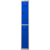 Phoenix PL Series PL1230GBC 1 Column 2 Door Personal Locker Grey Body/Blue Doors with Combination Locks