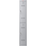 Phoenix PL Series PL1230GGE 1 Column 2 Door Personal Locker in Grey with Electronic Locks