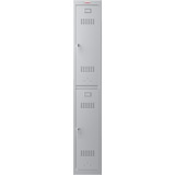 Phoenix PL Series PL1230GGK 1 Column 2 Door Personal Locker in Grey with Key Locks