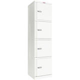 Phoenix SC Series SC1845/4WE 4 Door Stationery Cupboard in White with Electronic Lock