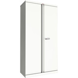 Phoenix SC Series SC1891WE 2 Door 4 Shelf Stationery Cupboard in White with Electronic lock