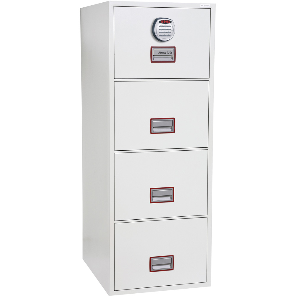 Phoenix World Class Vertical Fire File Fs2264f 4 Drawer Filing